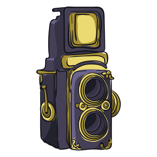 Cartoon mit zwei Objektivkameras PNG-Design
