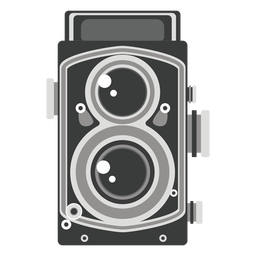 Twin lens camera graphic PNG Design