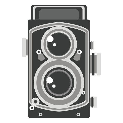 Grafik mit zwei Objektivkameras PNG-Design