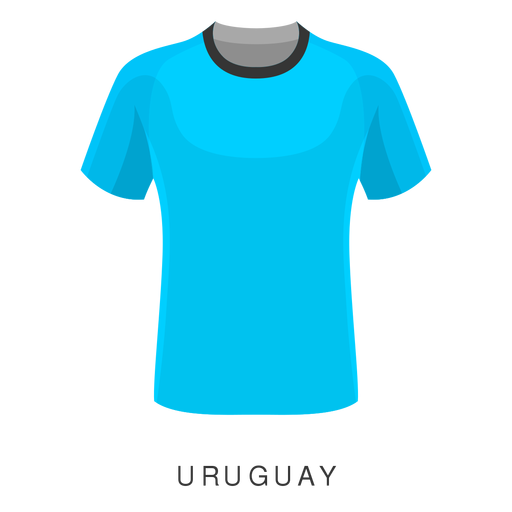 Simple blue football shirt cartoon