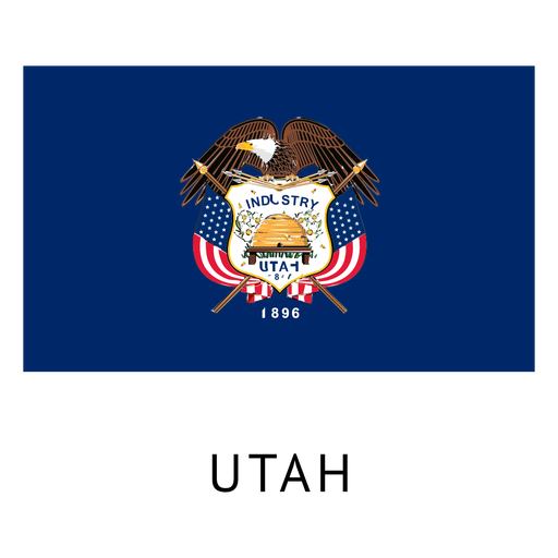 Bandeira do estado de Utah Desenho PNG