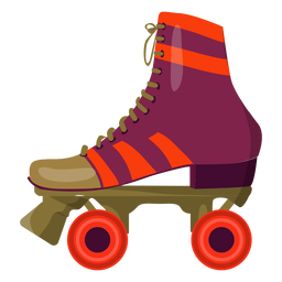 Sapato de patins violeta Desenho PNG