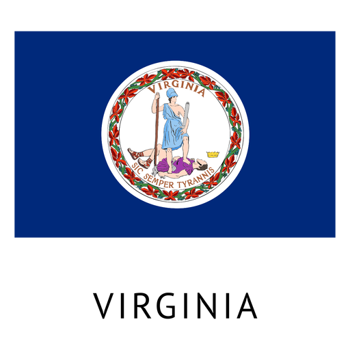 Virginia Staatsflagge PNG-Design