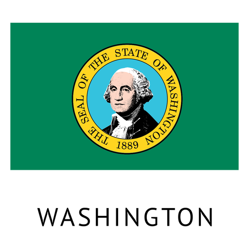 Bandeira do estado de washington Desenho PNG