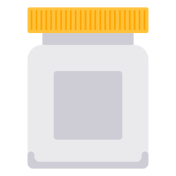 Icono de botella de píldora blanca Transparent PNG