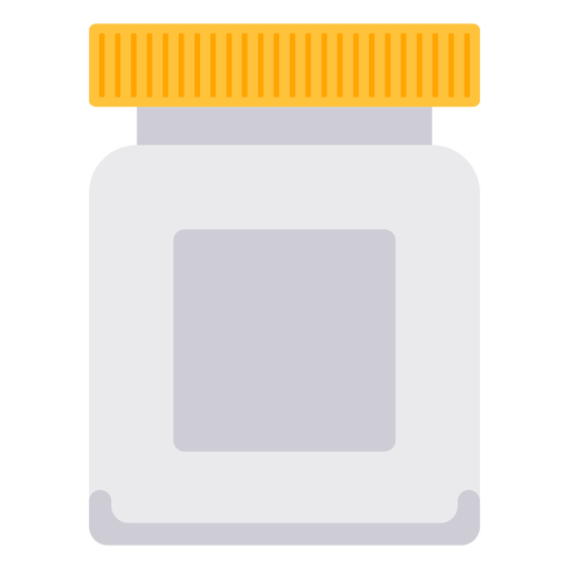 White pill bottle icon PNG Design
