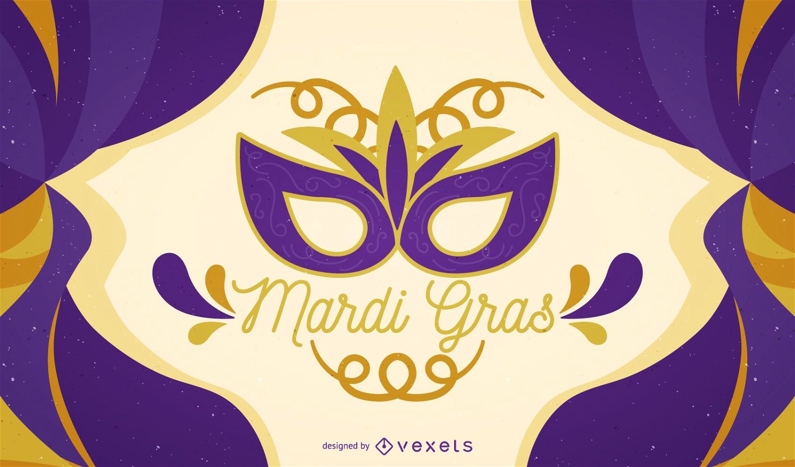 Mardi Gras carnival poster