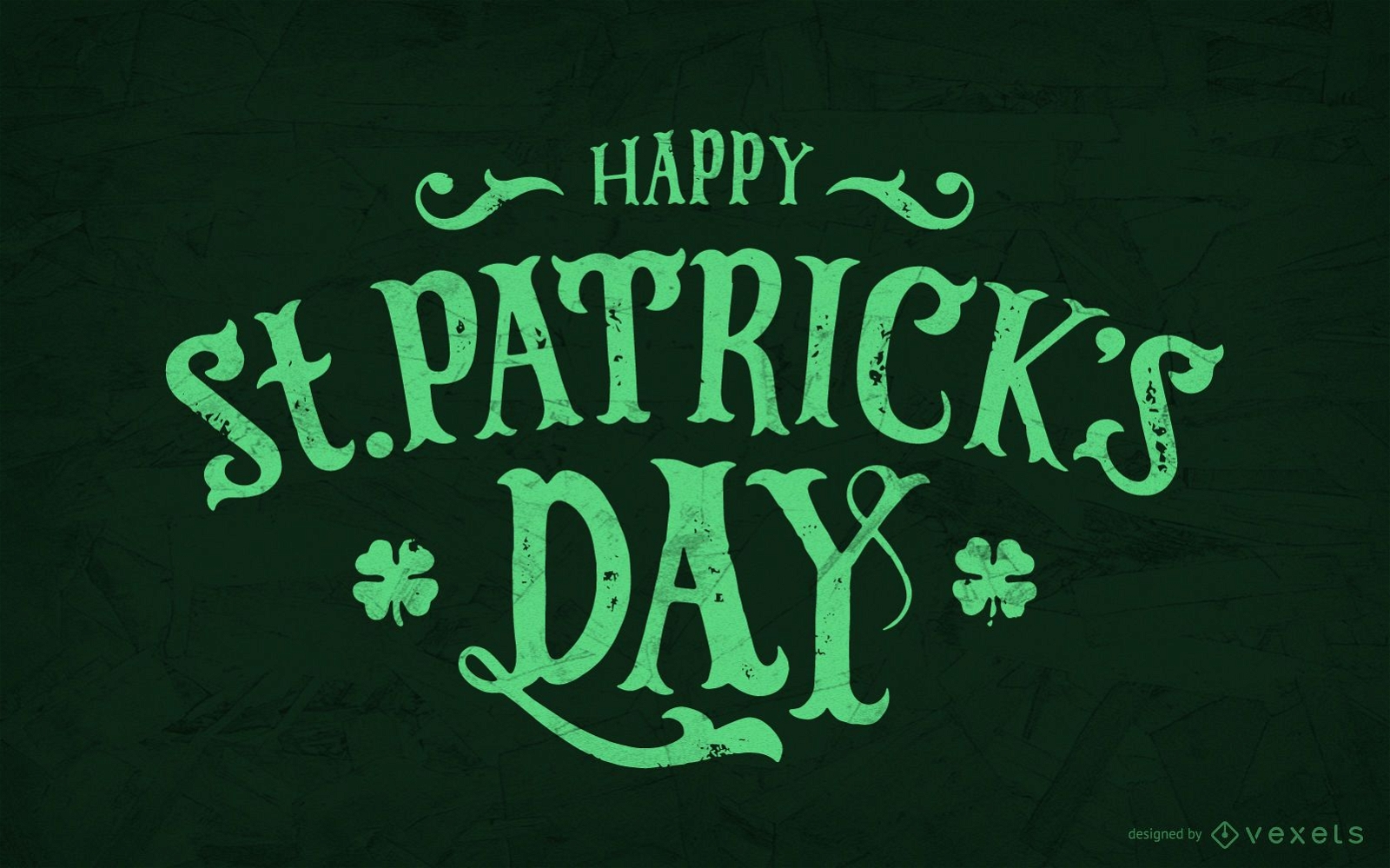 Happy St. Patrick's Day lettering