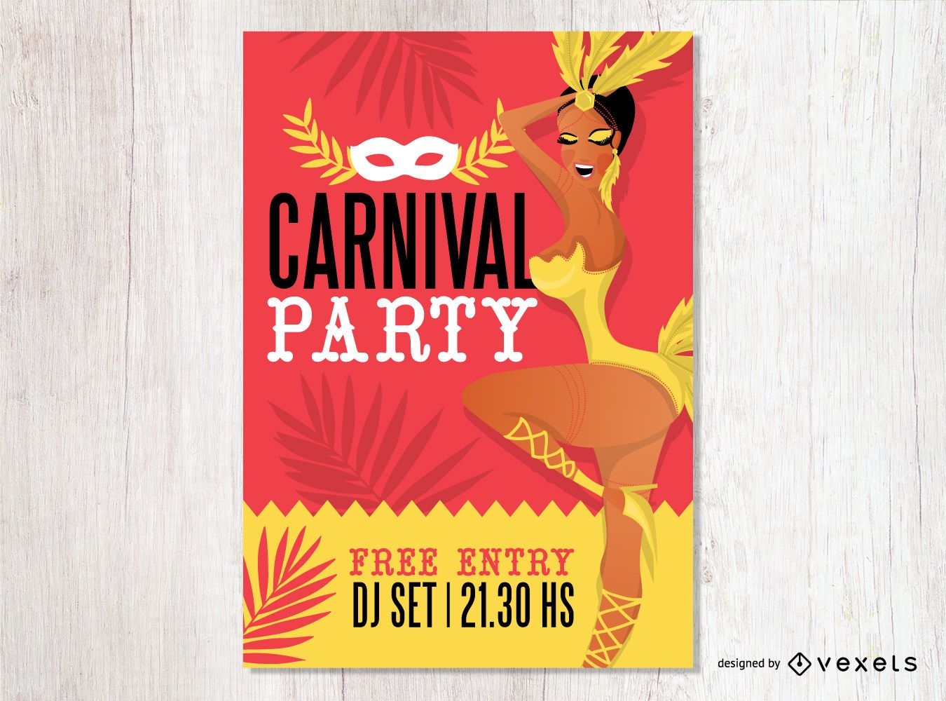 Karneval Party Flyer Design