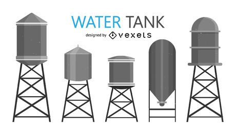 Ilustraciones de tanque de agua