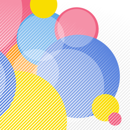 Fondo de elementos circulares abstractos Diseño PNG