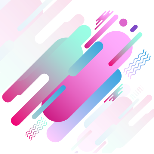 Abstrakter rosa geomterischer Hintergrund PNG-Design