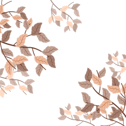 Herbstlaub Hintergrundrahmen PNG-Design