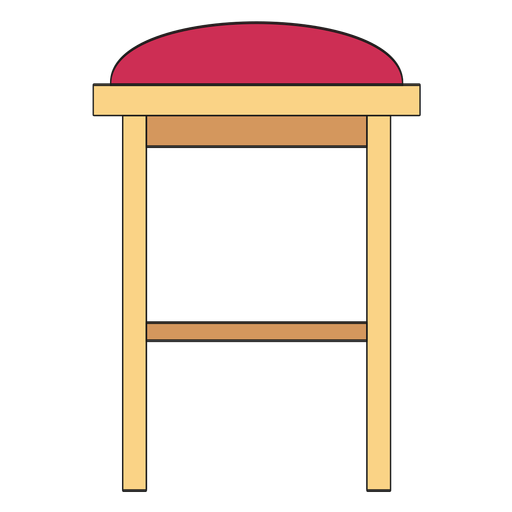 Bar stool cartoon PNG Design
