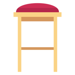 Ícone de banco de bar Desenho PNG