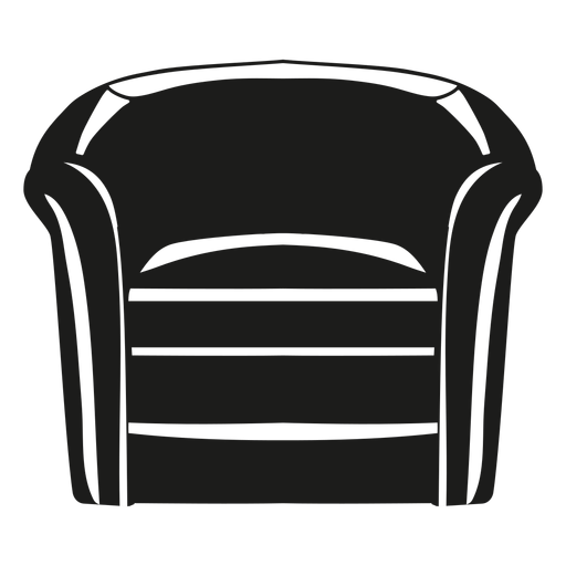 Barrel chair flat icon PNG Design