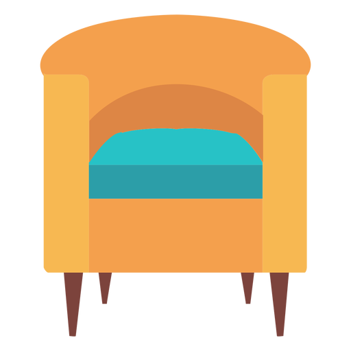 Icono de silla de barril Diseño PNG