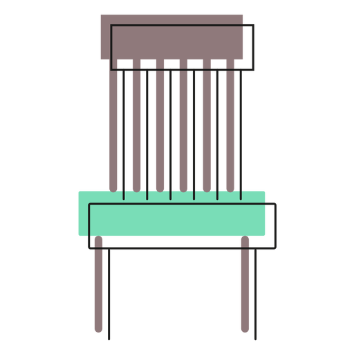 Ícone de cadeira básica Desenho PNG