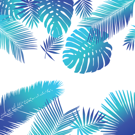 blue tropical leaves background transparent png svg vector file blue tropical leaves background