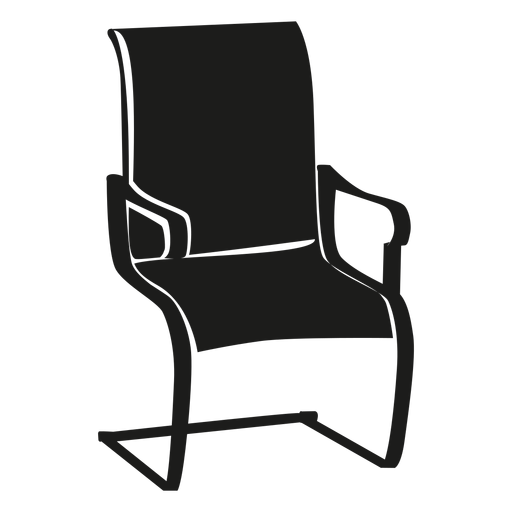 Cadeira de escritório plana ícone simples Desenho PNG