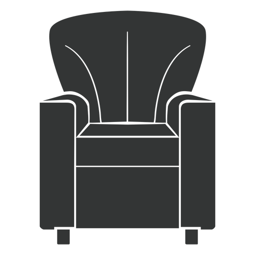Club chair flat icon PNG Design