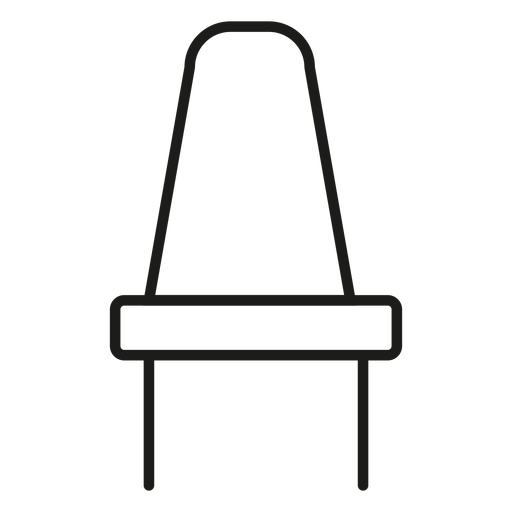 Icono de trazo de silla de comedor