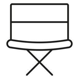 Director chair stroke icon PNG Design