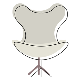 Ícone de cadeira de ovo Desenho PNG