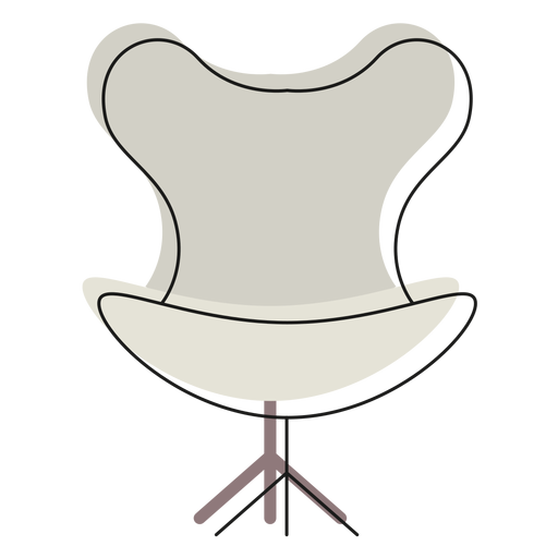 Icono de silla de huevo