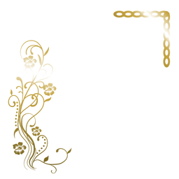 Elegant golden flower background PNG Design