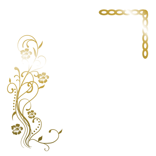 Download Elegant Golden Flower Background Transparent Png Svg Vector File