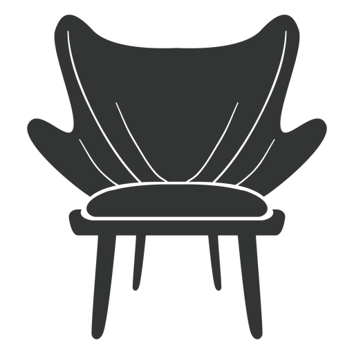 Fashion chair flat icon - Transparent PNG & SVG vector file