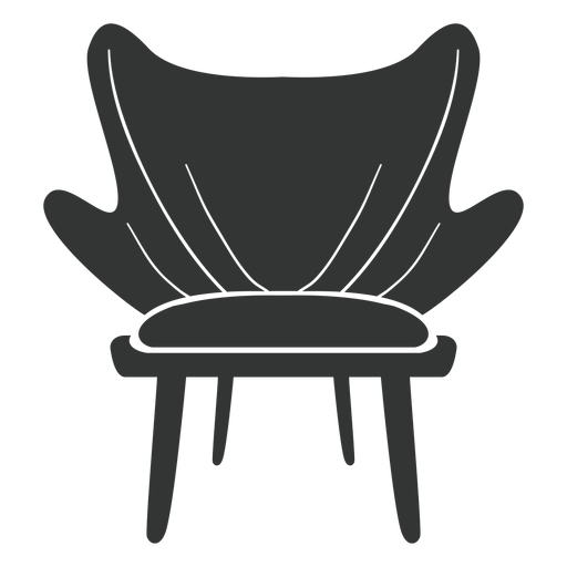 Icono plano de silla de moda
