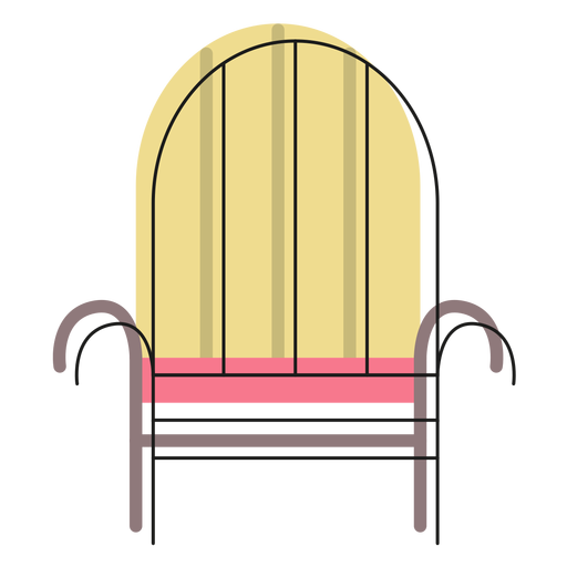 Iron armchair icon PNG Design