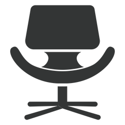 Ícone plano de cadeira pequena tulipa Desenho PNG
