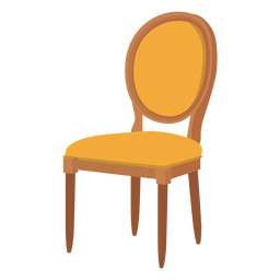 Louis chair cartoon PNG Design