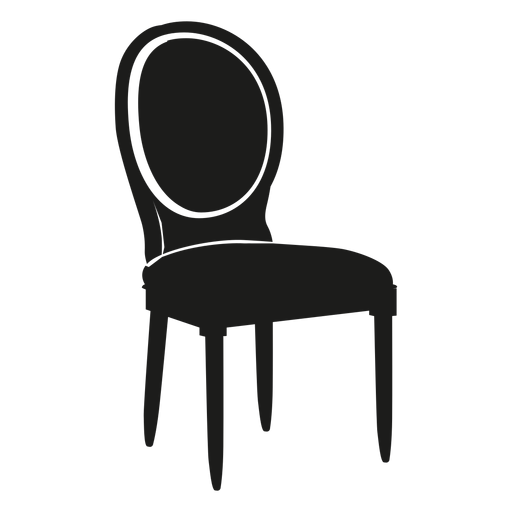 Icono plano de silla Louis