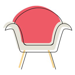 Icono de sillón moderno