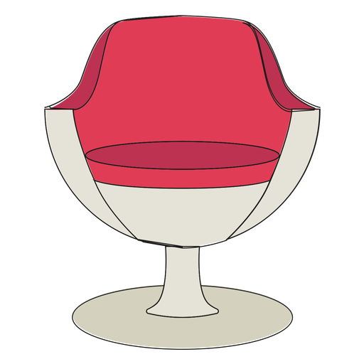 Desenhos animados de cadeira moderna Desenho PNG