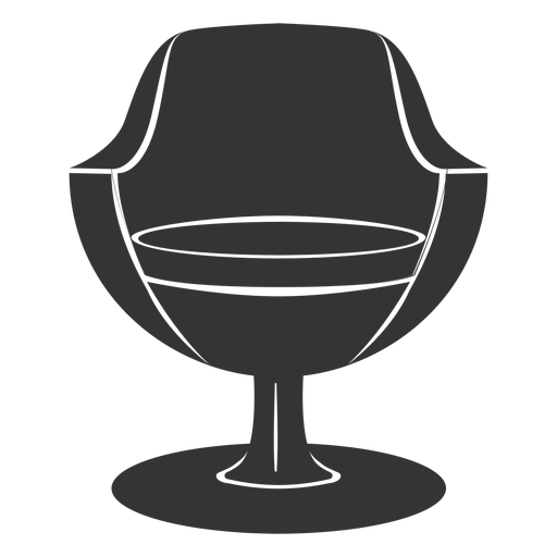 Modern chair flat icon PNG Design