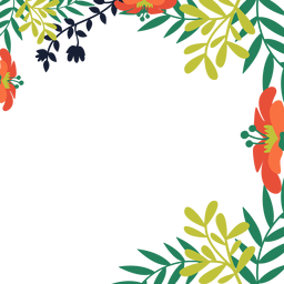 Fondo de vides de flor de naranja Diseño PNG