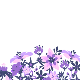 Fondo floral lavanda púrpura Diseño PNG