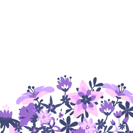 purple floral background png