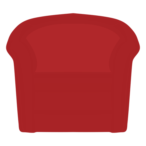 Icono de silla de barril rojo Diseño PNG