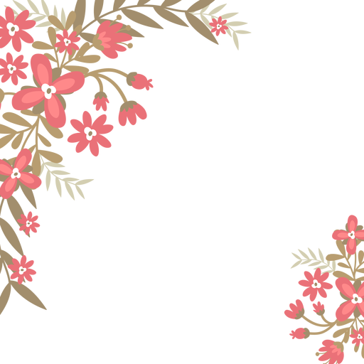 Hintergrund der roten Blumen PNG-Design