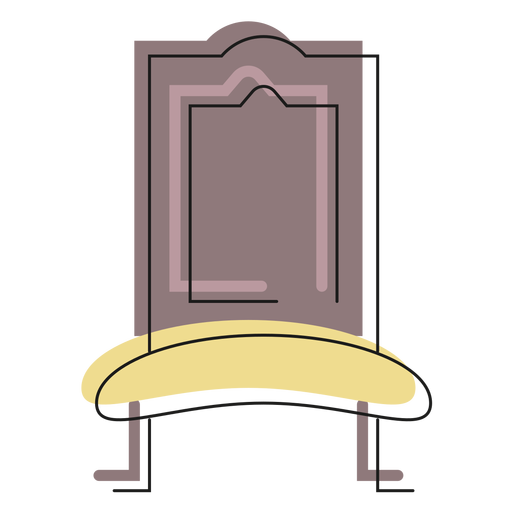 Ícone da cadeira real Desenho PNG