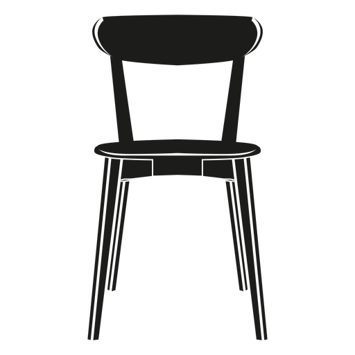 Ícone plano de cadeira lateral Desenho PNG