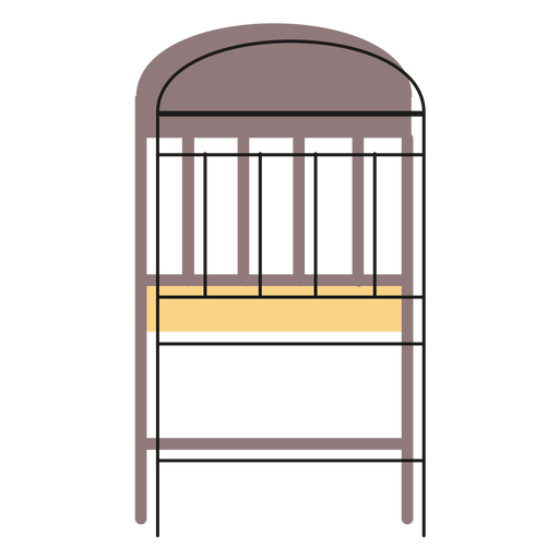 Icono de silla simple Diseño PNG