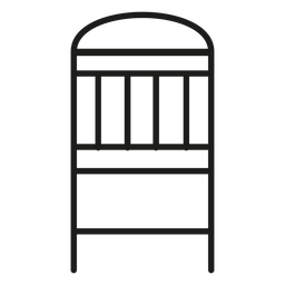 Simple chair stroke icon PNG Design