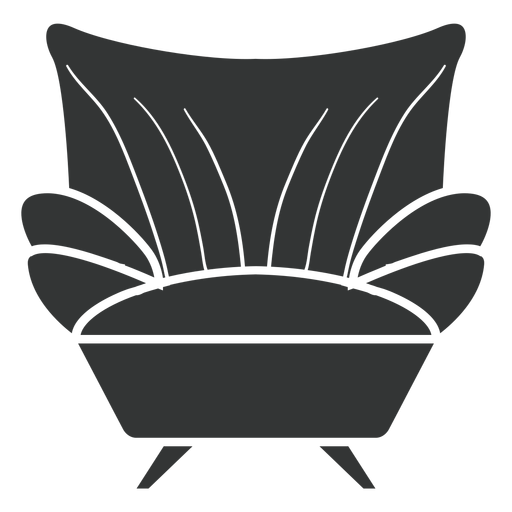 Icono plano sill?n sof? Diseño PNG